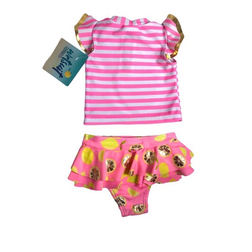 NWT Infant Girls 2 Piece Rashguard Set - Picture 13 of 16